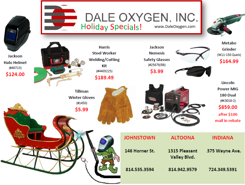 Dale Oxygen Holiday Sale