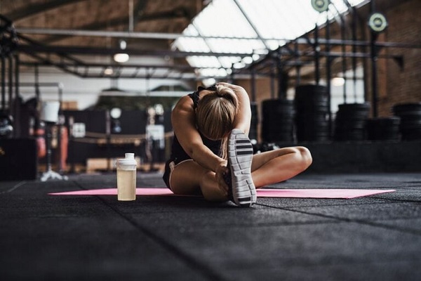 woman exercising