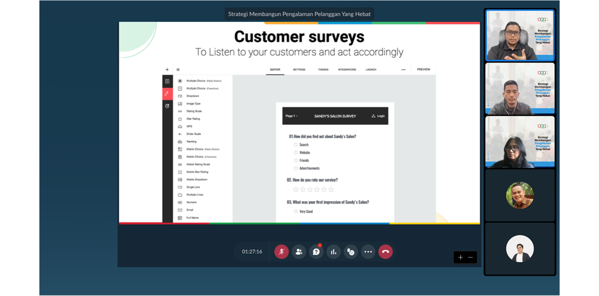 Customer surveys