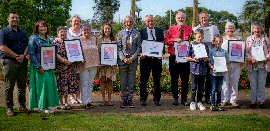 Light regional council Australia Day Award winners