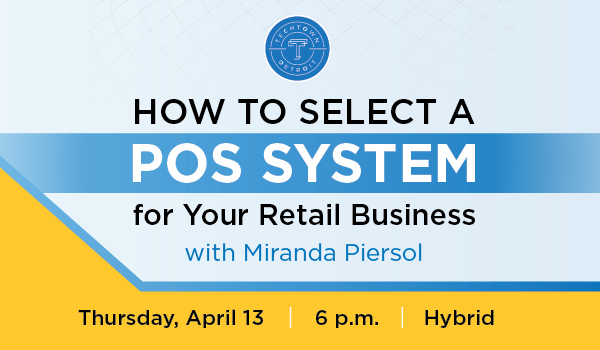 Promotional graphic for the How to Select a POS System Workshop