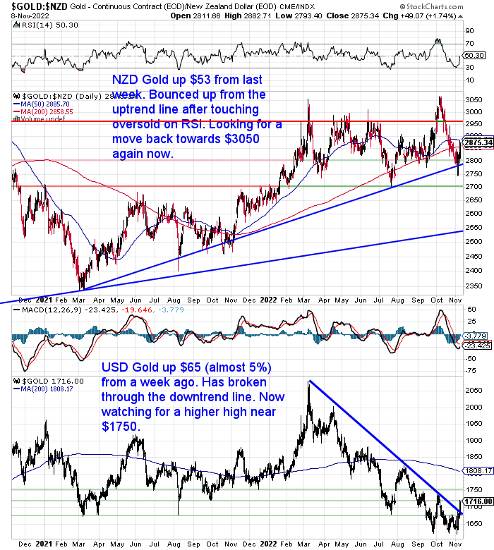 NZ Dollar Gold Chart