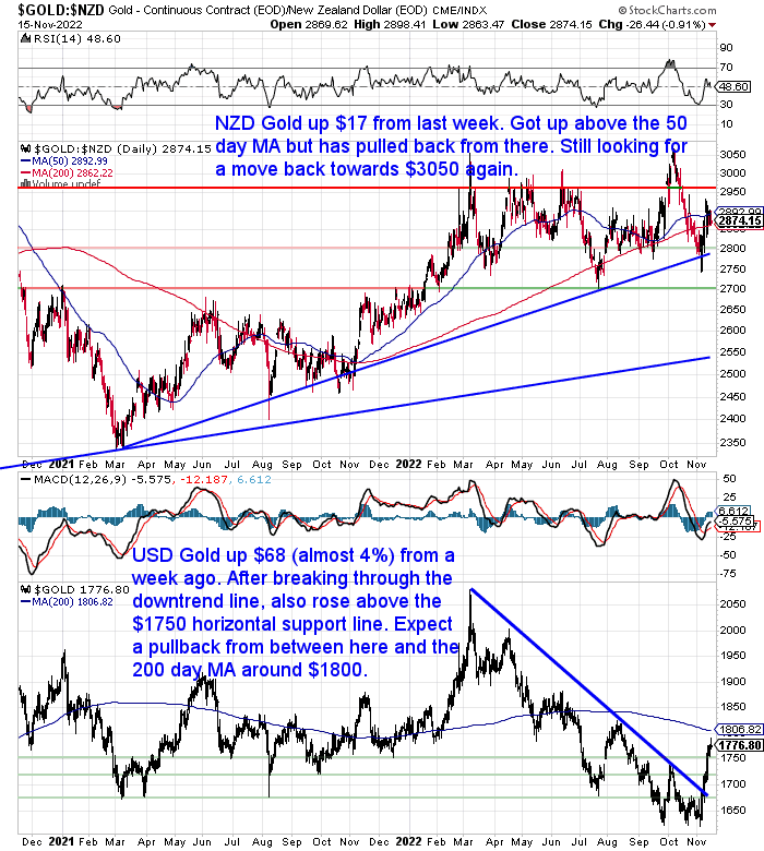 NZ Dollar Gold Chart