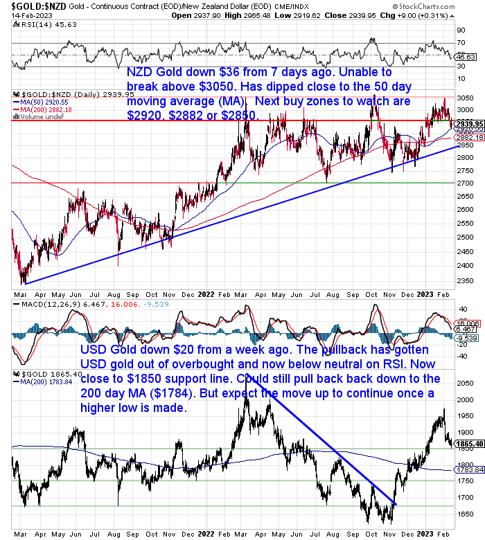 NZ Dollar Gold Chart