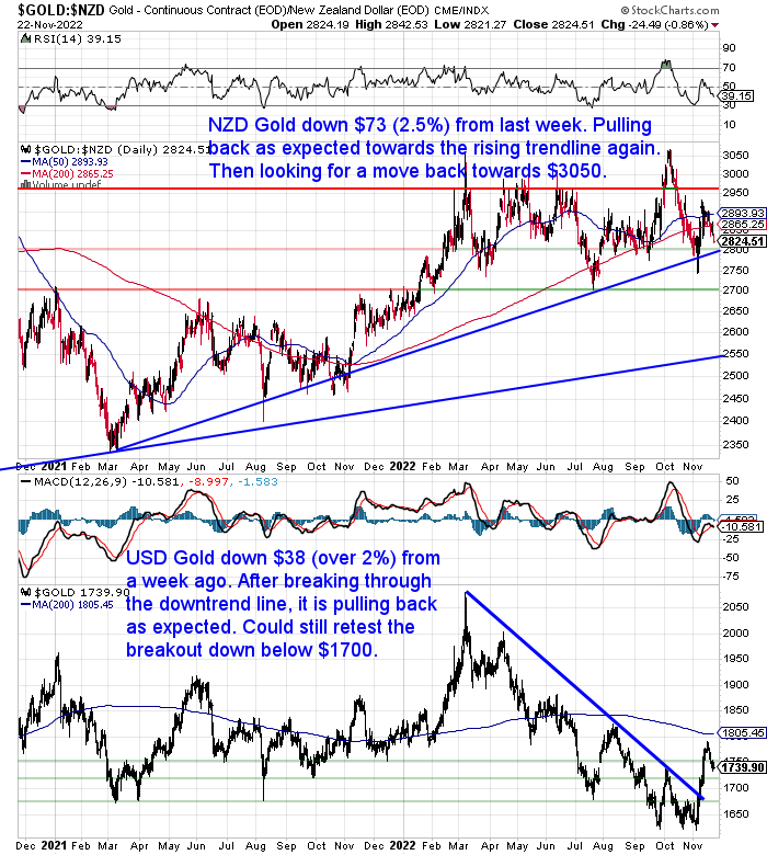 NZ Dollar Gold Chart