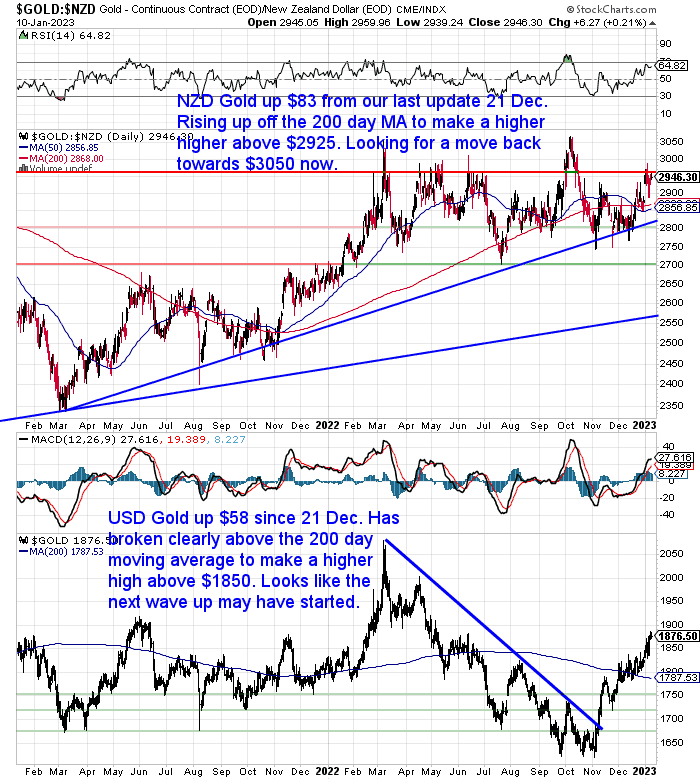 NZ Dollar Gold Chart