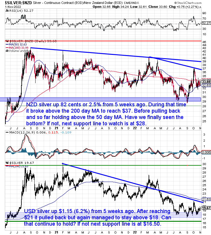 NZ Dollar Silver Chart