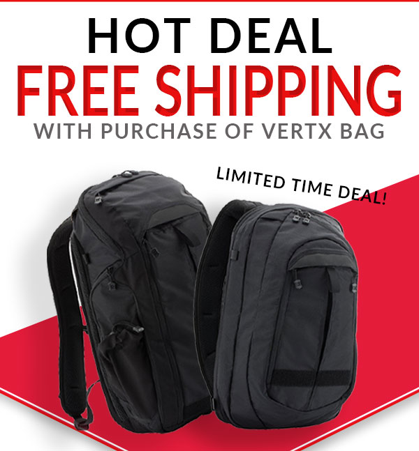 FREE Shipping with Vertx Bag
