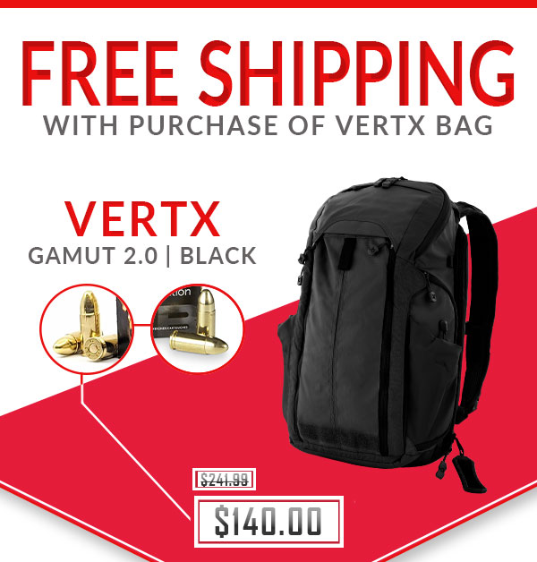 FREE Shipping with Vertx Bag