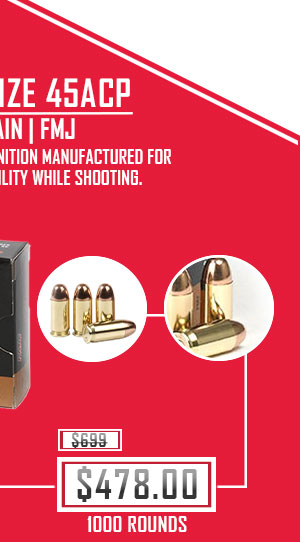 PMC - Bronze - 45 ACP - 230 Grain - FMJ - 1000 Rounds