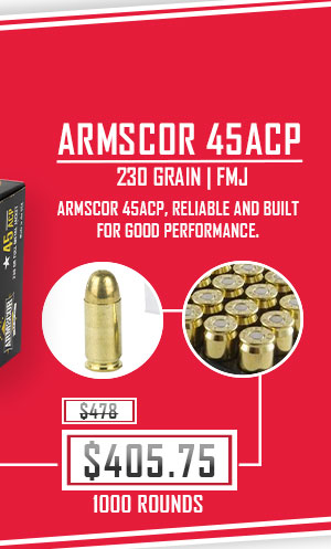 Armscor - 45 ACP - 230 Grain - FMJ - 1000 Rounds