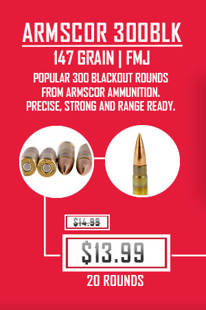 Armscor - 300 Blackout - 147 Grain - FMJ - 20 Rounds