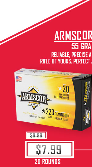 Armscor - 223 Rem - 55 Grain - FMJ - 20 Rounds