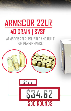 Armscor - 22 Long Rifle - 40 Grain - SVSP - 500 Rounds