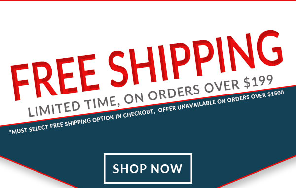 Free Shipping for all orders under $199