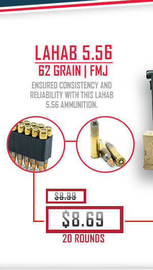 Lahab - 5.56x45mm - 62 Grain - M855 - FMJ - 20 Rounds