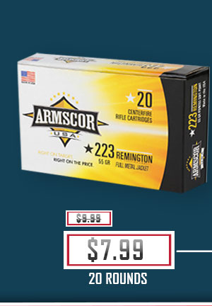Armscor - 223 Rem - 55 Grain - FMJ - 20 Rounds