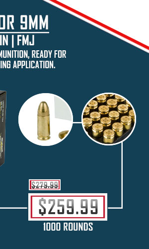Armscor - 9mm - 115 Grain - FMJ - 1000 Rounds