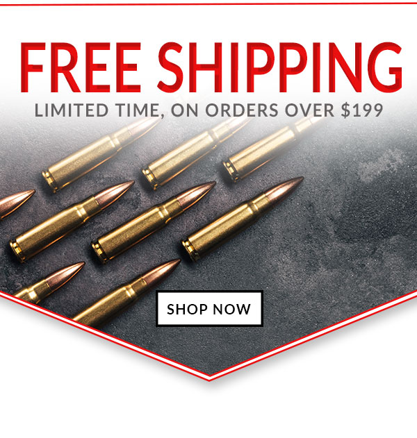 Free Shipping for all orders under $199