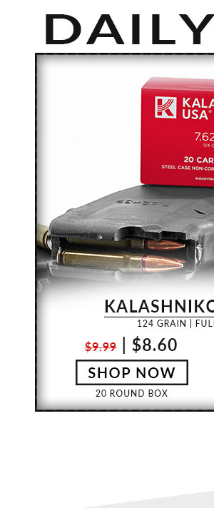 Kalashnikov USA - 7.62x39 - 124 Grain -  FMJ - 20  Rounds
