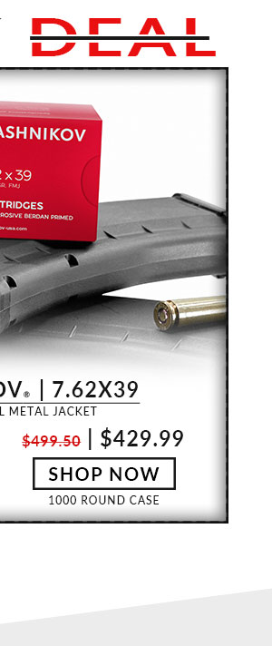 Kalashnikov USA - 7.62x39 - 124 Grain -  FMJ - 1000 Rounds