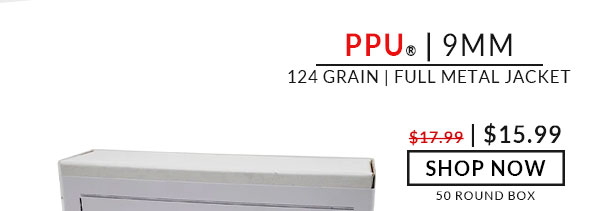 Prvi Partizan (PPU) - 9mm - 124 Grain - FMJ - 50 Rounds