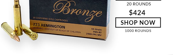 PMC - Bronze - 223 Rem - 55 Grain - FMJ - 1000 Rounds