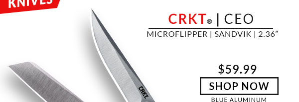 CRKT - CEO Microflipper - Blue - Aluminum - Sandvik 12C27 - 2.36