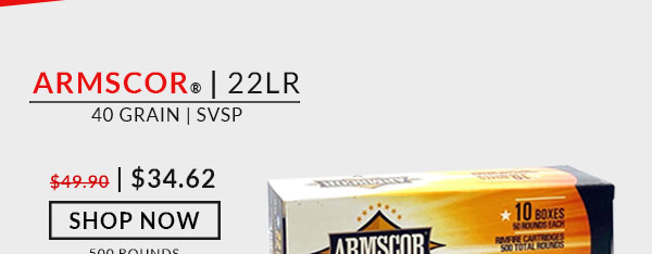 Armscor - 22 Long Rifle - 40 Grain - SVSP - 500 Rounds