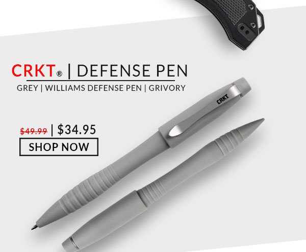 CRKT - Gray - Williams Defense Pen - Grivory