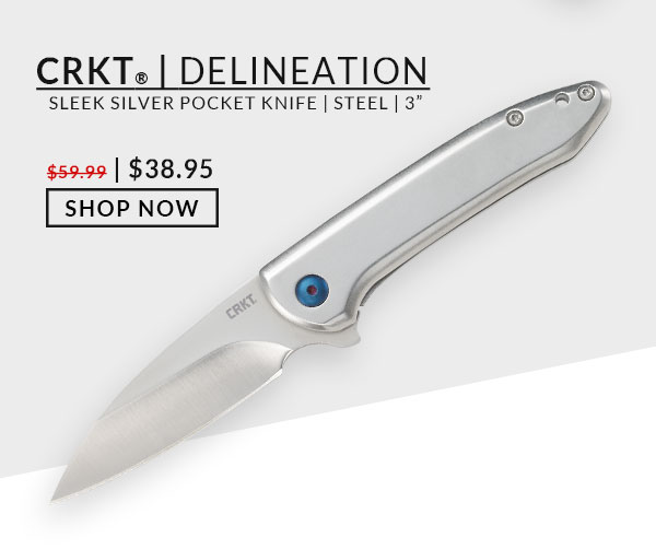 CRKT - Delineation - Silver - Steel - 8Cr13MoV - 3.00