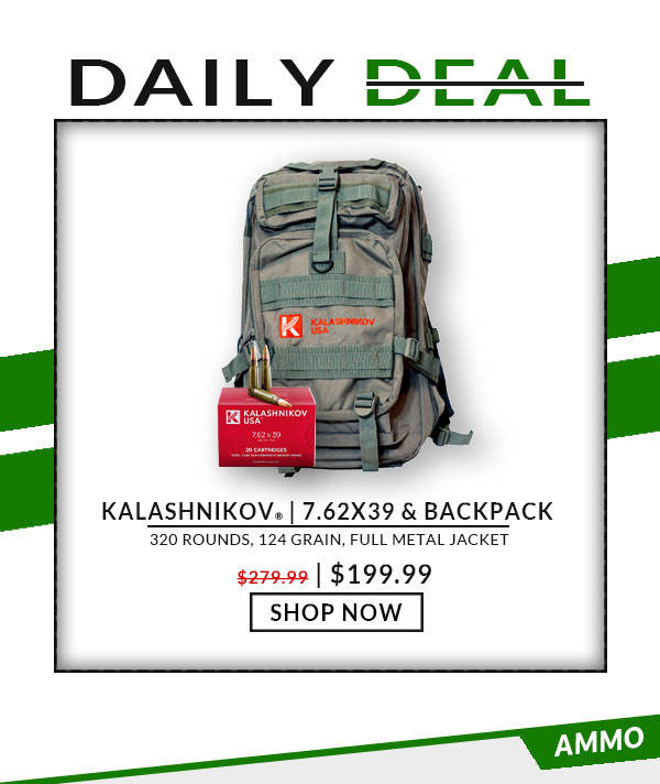 Kalashnikov - 7.62x39 - 124 Grain - FMJ - 320 Rounds - Kalashnikov Backpack