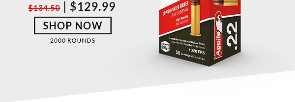Aguila - Super Extra - 22 Long Rifle - 38 Grain - CPHP - 2000 Rounds