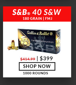 Sellier & Bellot - 40 S&W - 180 Grain - FMJ - 1,000 Rounds