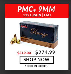 PMC - Bronze - 9mm - 115 Grain - FMJ - 1000 Rounds