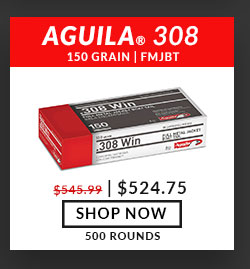 Aguila - 308 Win - 150 Grain - FMJBT - 500 Rounds