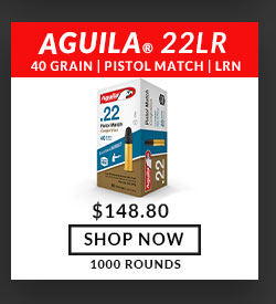 Aguila - Pistol Match - 22 Long Rifle - 40 Grain - LRN - 1000 Rounds
