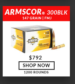 Armscor - 300 Blackout - 147 Grain - FMJ - 1200 Rounds e $792 1200 ROUNDS 