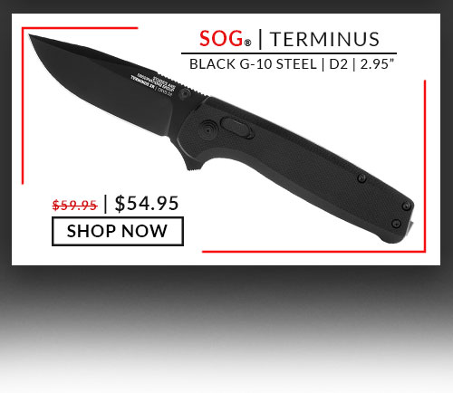  TERMINUS BLACK G-10 STEEL D2 2.95" $54.95 SHOP NOW 