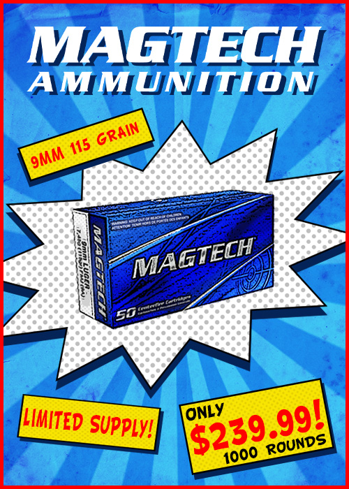Lucky Ammo Can-Free Ammo Can with -250 Rounds -PPU-9mm-124-Grain