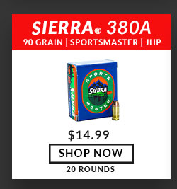 Sierra - Sportsmaster - 380 Auto - 90 Grain - JHP - 20 Rounds