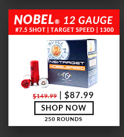 Nobel Sport - Target Nobel Speed - 12 Gauge - #7.5 Shot - 1-1/8 oz. - 1300 FPS - 250 Rounds