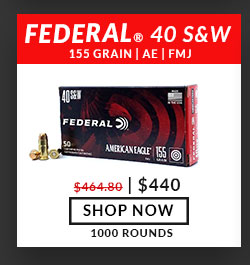 Federal - American Eagle - 40 S&W - 155 Grain - FMJ - 1000 Rounds