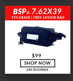 Free Savior Ammo Bag! - BSP - 7.62x39 - 124 Grain - FMJ - 240 Rounds
