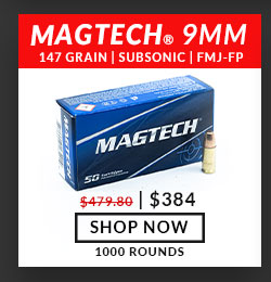 Magtech - 9mm - 147 Grain - FMJ Flat - Subsonic- 1000 Rounds