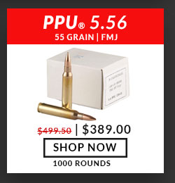 Prvi Partizan (PPU) - 5.56x45mm - 55 Grain - FMJBT - M193 - 1,000 Rounds