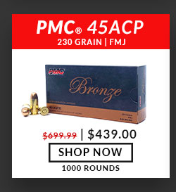 PMC - Bronze - 45 ACP - 230 Grain - FMJ - 1000 Rounds