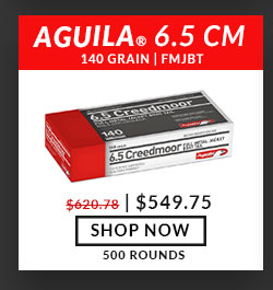 Aguila - 6.5 Creedmoor - 140 Grain - FMJBT - 500 Rounds