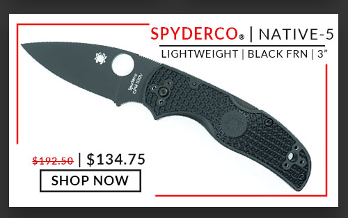Spyderco - Native 5 - Lightweight - Black FRN - Black - CPM S30V - 3.00