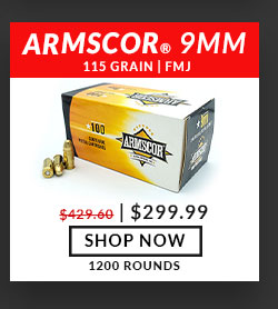 Armscor - 9mm - 115 Grain - FMJ - 1,200 Rounds